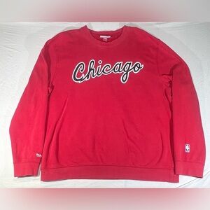Mitchell & Ness NBA Vintage Chicago Bulls Crewneck size 2xl red